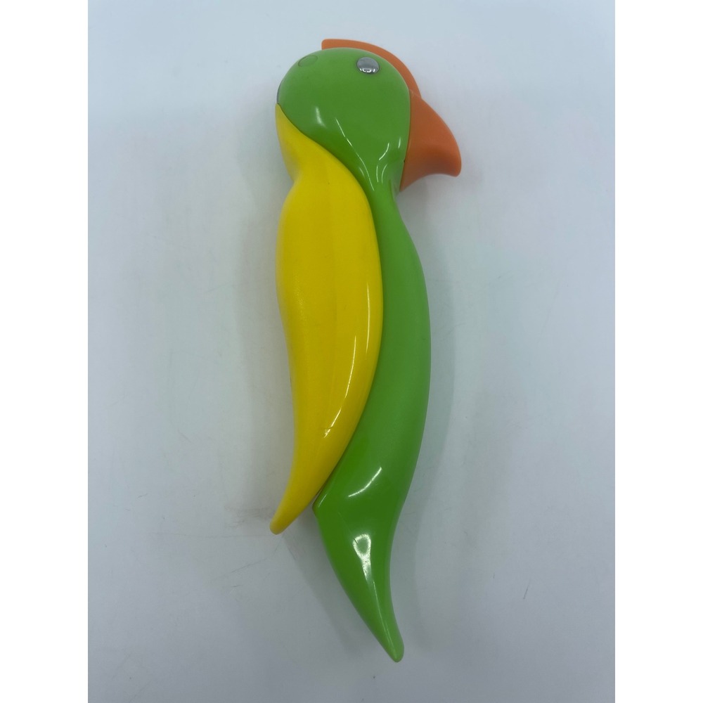 Parrot Garlic Juicer Press Green Yellow Bird Kitchen Gadget